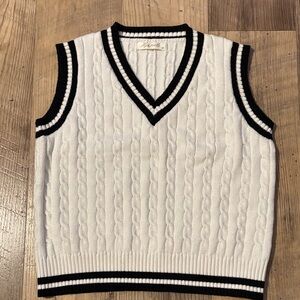 Cable Knit Sweater Vest